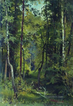 Artworks in 150 Subjects Painting - forest 8 classical landscape Ivan Ivanovich trees